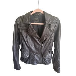 Banana Republic leather motorcycle jacket, women’s size M